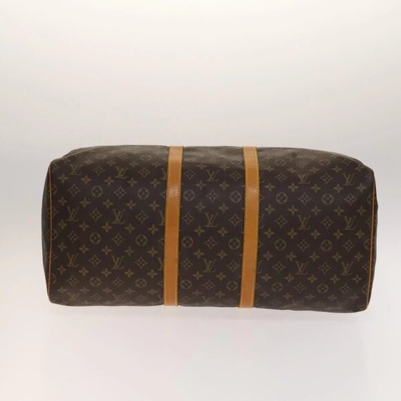 LOUIS VUITTON Monogram Keepall 55 Boston Bag M41424 LV Auth 140303 - Picture 7 of 16